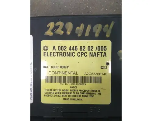 FREIGHTLINER CASCADIA 125 CAB CONTROL UNIT MODULE