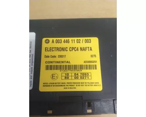FREIGHTLINER CASCADIA 125 CAB CONTROL UNIT MODULE