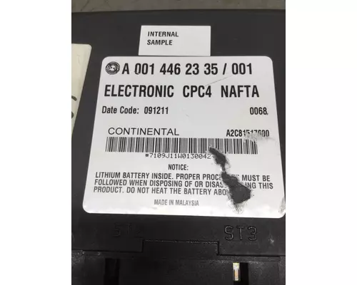 FREIGHTLINER CASCADIA 125 CAB CONTROL UNIT MODULE