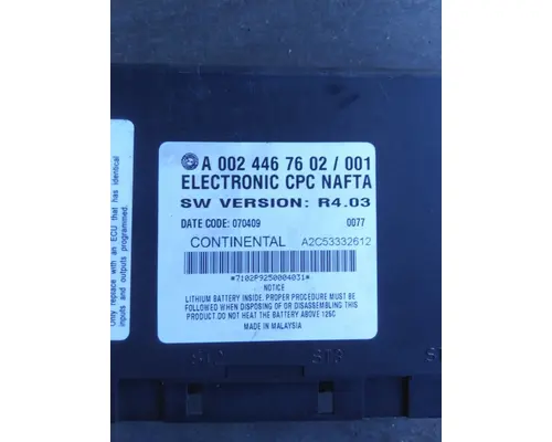 FREIGHTLINER CASCADIA 125 CHASSIS CONTROL MODULE (CCM)