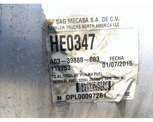 FREIGHTLINER CASCADIA 125 FUEL TANK