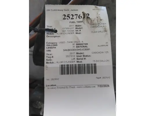 FREIGHTLINER CASCADIA 125 FUEL TANK