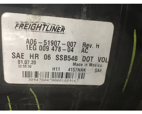 FREIGHTLINER CASCADIA 125 HEADLAMP ASSEMBLY