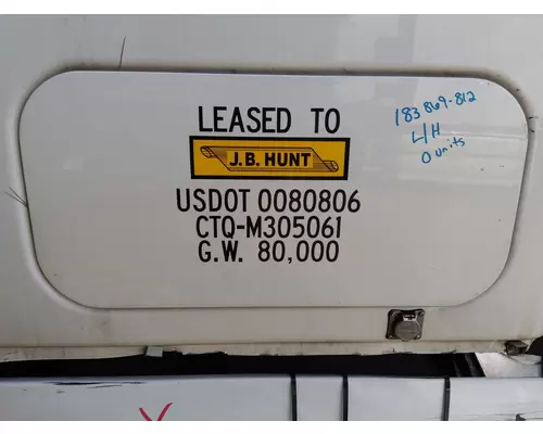 FREIGHTLINER CASCADIA 126 DOOR, COMPARTMENT