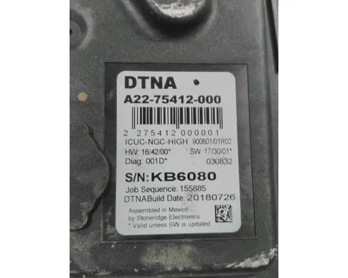 FREIGHTLINER CASCADIA 126 GAUGE CLUSTER