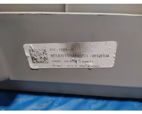 FREIGHTLINER CASCADIA 126 INTERIOR CABINET