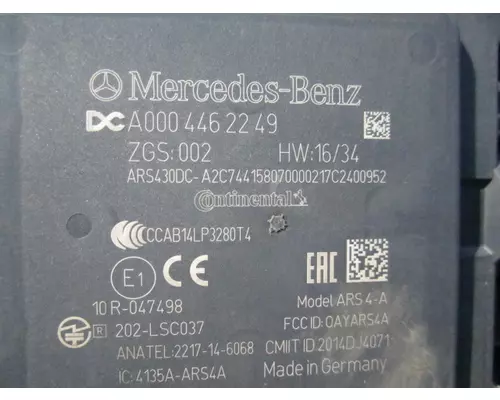 FREIGHTLINER CASCADIA 126 RADAR ANTI-COLLISION MODULE