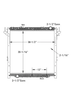FREIGHTLINER CASCADIA 126 RADIATOR ASSEMBLY