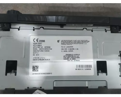 FREIGHTLINER CASCADIA 126 RADIO AMFMBLUETOOTH