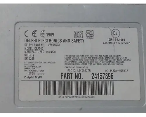 FREIGHTLINER CASCADIA 126 RADIO AMFMBLUETOOTH