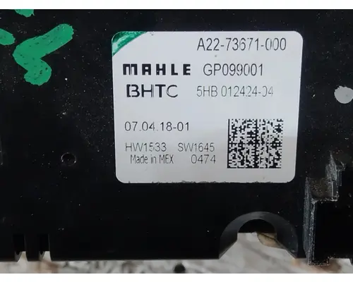 FREIGHTLINER CASCADIA 126 TEMPERATURE CONTROL