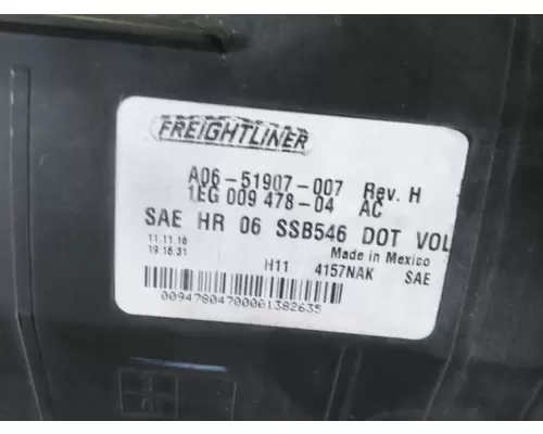 FREIGHTLINER CASCADIA 2007-2018 HEADLAMP ASSEMBLY