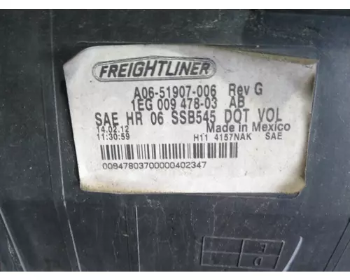 FREIGHTLINER CASCADIA 2007-2018 HEADLAMP ASSEMBLY