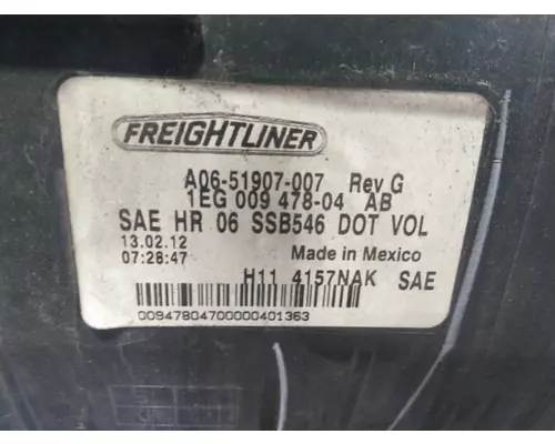 FREIGHTLINER CASCADIA 2007-2018 HEADLAMP ASSEMBLY