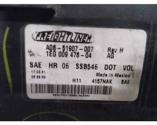 FREIGHTLINER CASCADIA 2007-2018 HEADLAMP ASSEMBLY
