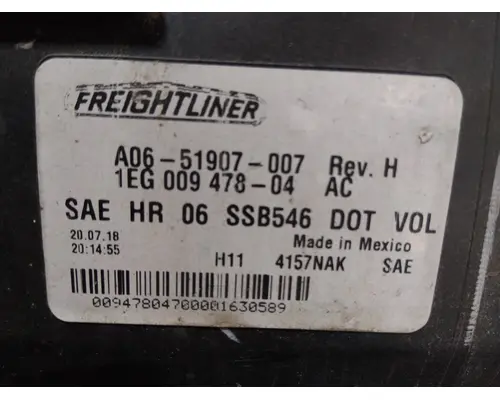 FREIGHTLINER CASCADIA 2007-2018 HEADLAMP ASSEMBLY