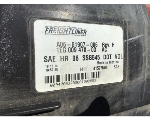 FREIGHTLINER CASCADIA 2007-2019 HEADLAMP ASSEMBLY