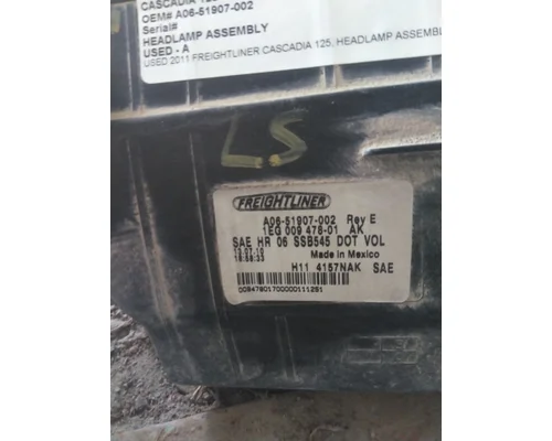 FREIGHTLINER CASCADIA 2007-2019 HEADLAMP ASSEMBLY