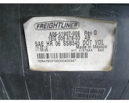 FREIGHTLINER CASCADIA 2007-2019 HEADLAMP ASSEMBLY