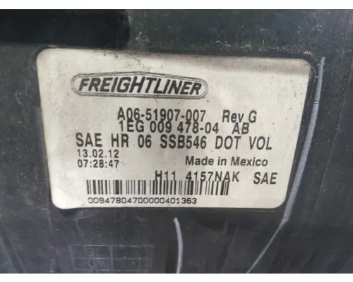 FREIGHTLINER CASCADIA 2007-2019 HEADLAMP ASSEMBLY