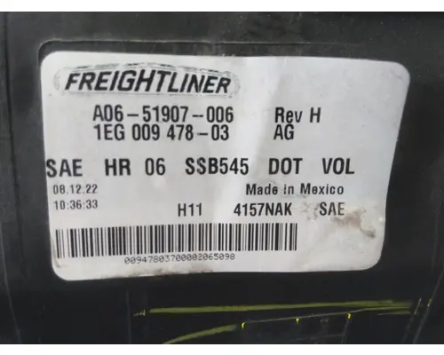 FREIGHTLINER CASCADIA 2007-2019 HEADLAMP ASSEMBLY