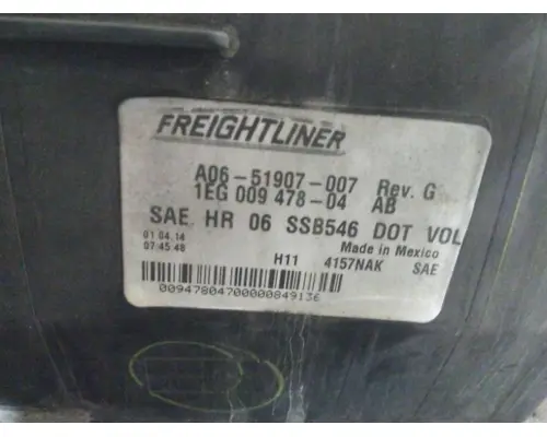FREIGHTLINER CASCADIA 2007-2019 HEADLAMP ASSEMBLY