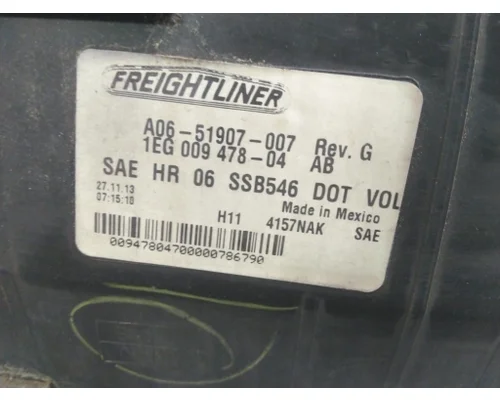 FREIGHTLINER CASCADIA 2007-2019 HEADLAMP ASSEMBLY