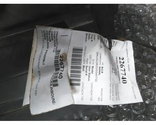 FREIGHTLINER CASCADIA 2007-2019 HEADLAMP ASSEMBLY