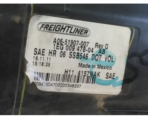 FREIGHTLINER CASCADIA 2007-2019 HEADLAMP ASSEMBLY