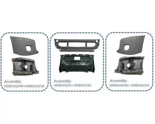 FREIGHTLINER CASCADIA 2007-2025 BUMPER ASSEMBLY, FRONT