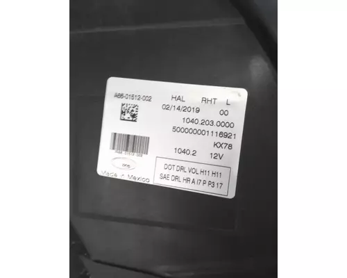 FREIGHTLINER CASCADIA 2018-2025 HEADLAMP ASSEMBLY
