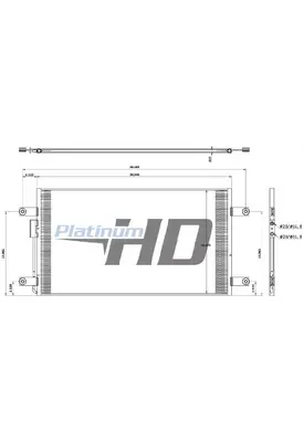 FREIGHTLINER CASCADIA AIR CONDITIONER CONDENSER