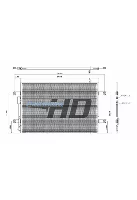 FREIGHTLINER CASCADIA AIR CONDITIONER CONDENSER