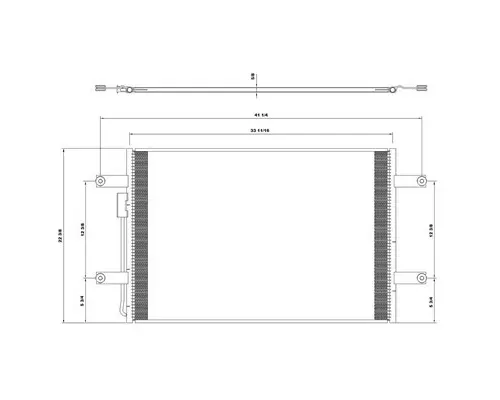 FREIGHTLINER CASCADIA AIR CONDITIONER CONDENSER