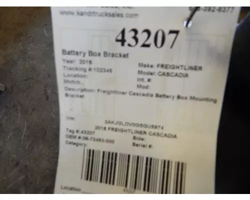 FREIGHTLINER CASCADIA Battery Box Bracket