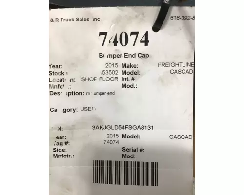 FREIGHTLINER CASCADIA Bumper End Cap