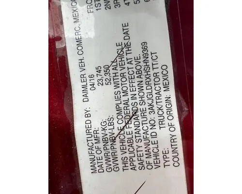 FREIGHTLINER CASCADIA Complete Vehicle