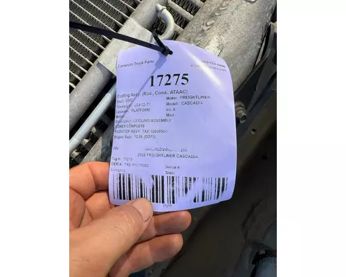 FREIGHTLINER CASCADIA Cooling Assy. (Rad., Cond., ATAAC)