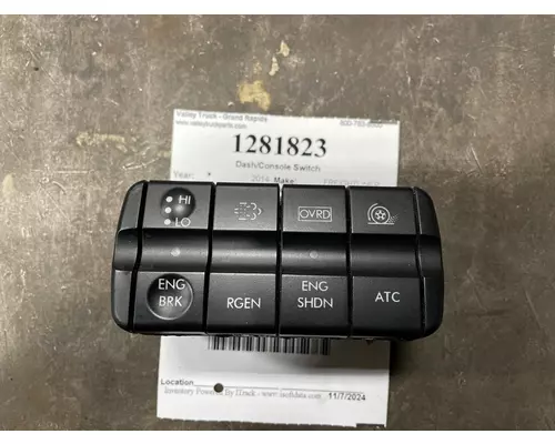 FREIGHTLINER CASCADIA DashConsole Switch