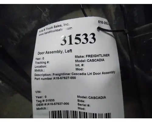 FREIGHTLINER CASCADIA Door Assembly, Front