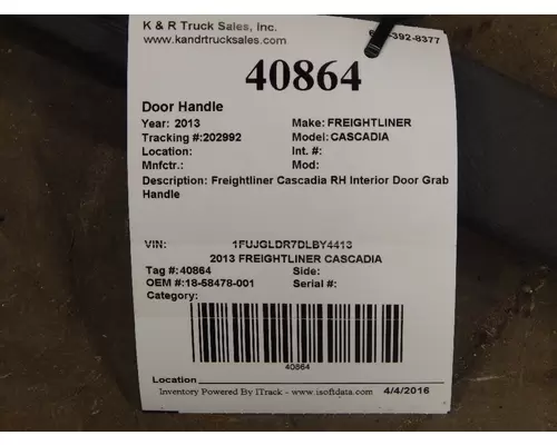 FREIGHTLINER CASCADIA Door Handle