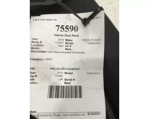 FREIGHTLINER CASCADIA Door Panel (Trim)