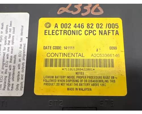 FREIGHTLINER CASCADIA ECM (Common Powertrain Controller)