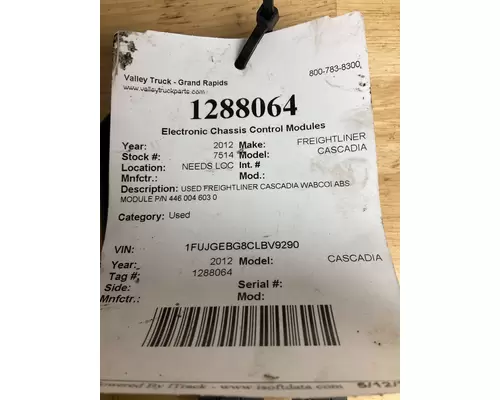 FREIGHTLINER CASCADIA Electronic Chassis Control Modules