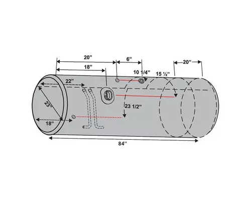 FREIGHTLINER CASCADIA FUEL TANK