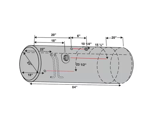 FREIGHTLINER CASCADIA FUEL TANK