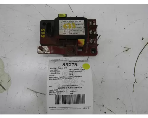 FREIGHTLINER CASCADIA Fuse Box