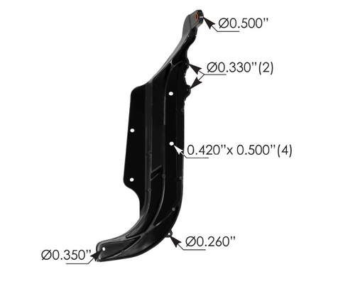 FREIGHTLINER CASCADIA HOOD PARTS
