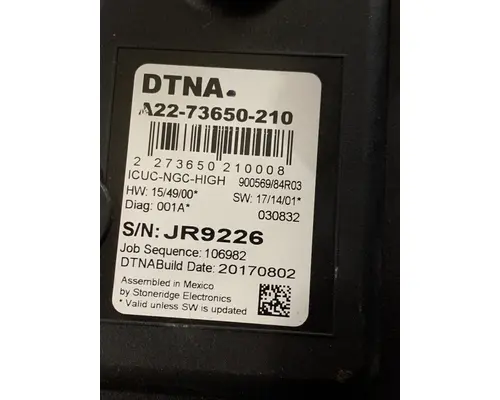 FREIGHTLINER CASCADIA Instrument Cluster