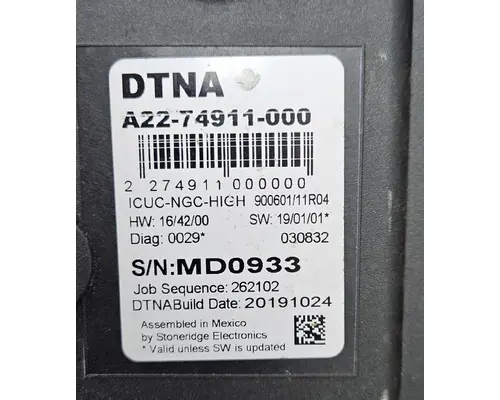 FREIGHTLINER CASCADIA Instrument Cluster